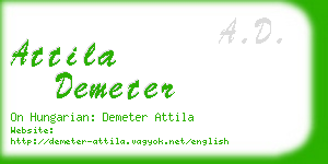 attila demeter business card